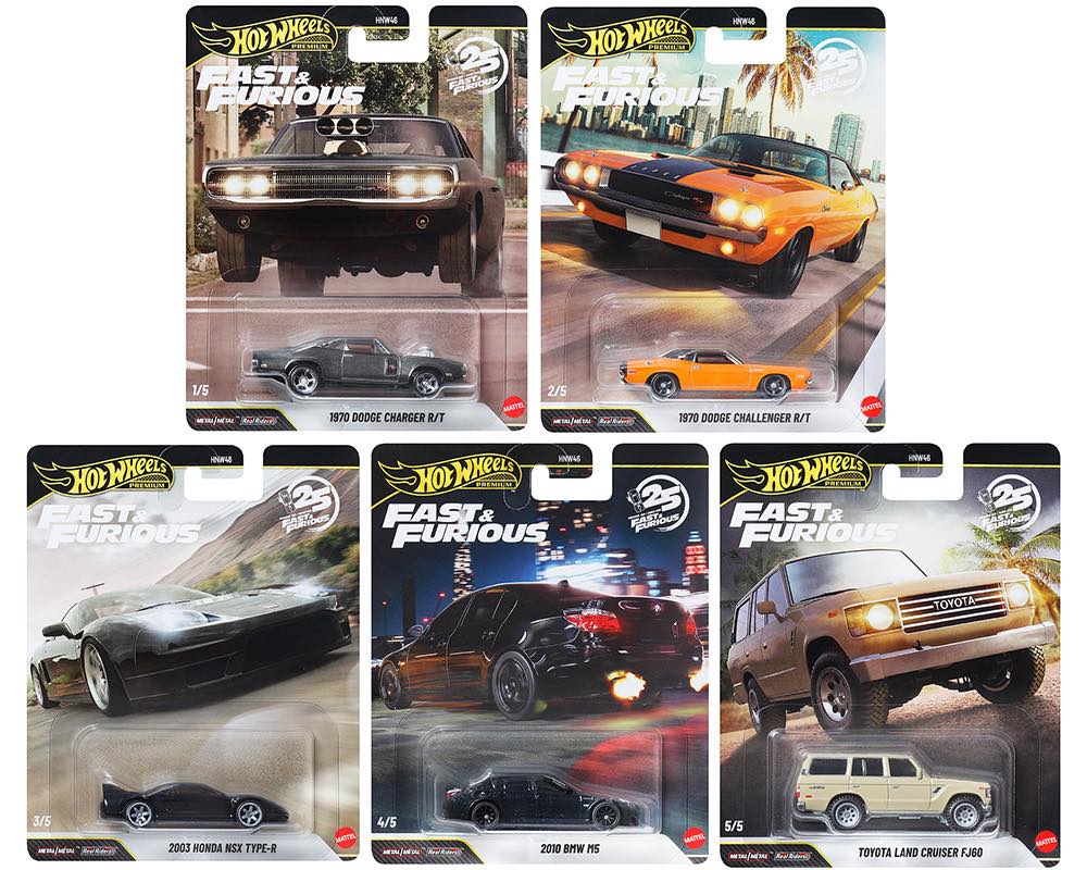 Pre-order Hot Wheels 1:64 Fast & Furious 25Th Anniversary Premium
