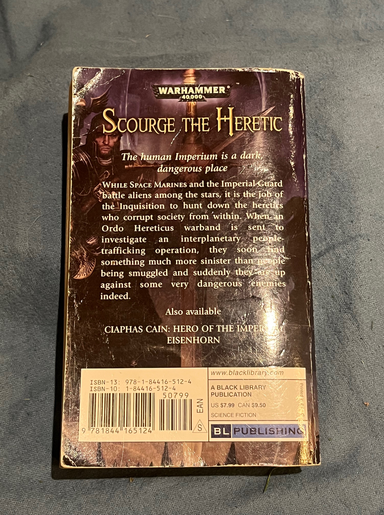 Warhammer 40k Scourge the Heretic book by Sandy Mitchell for sale