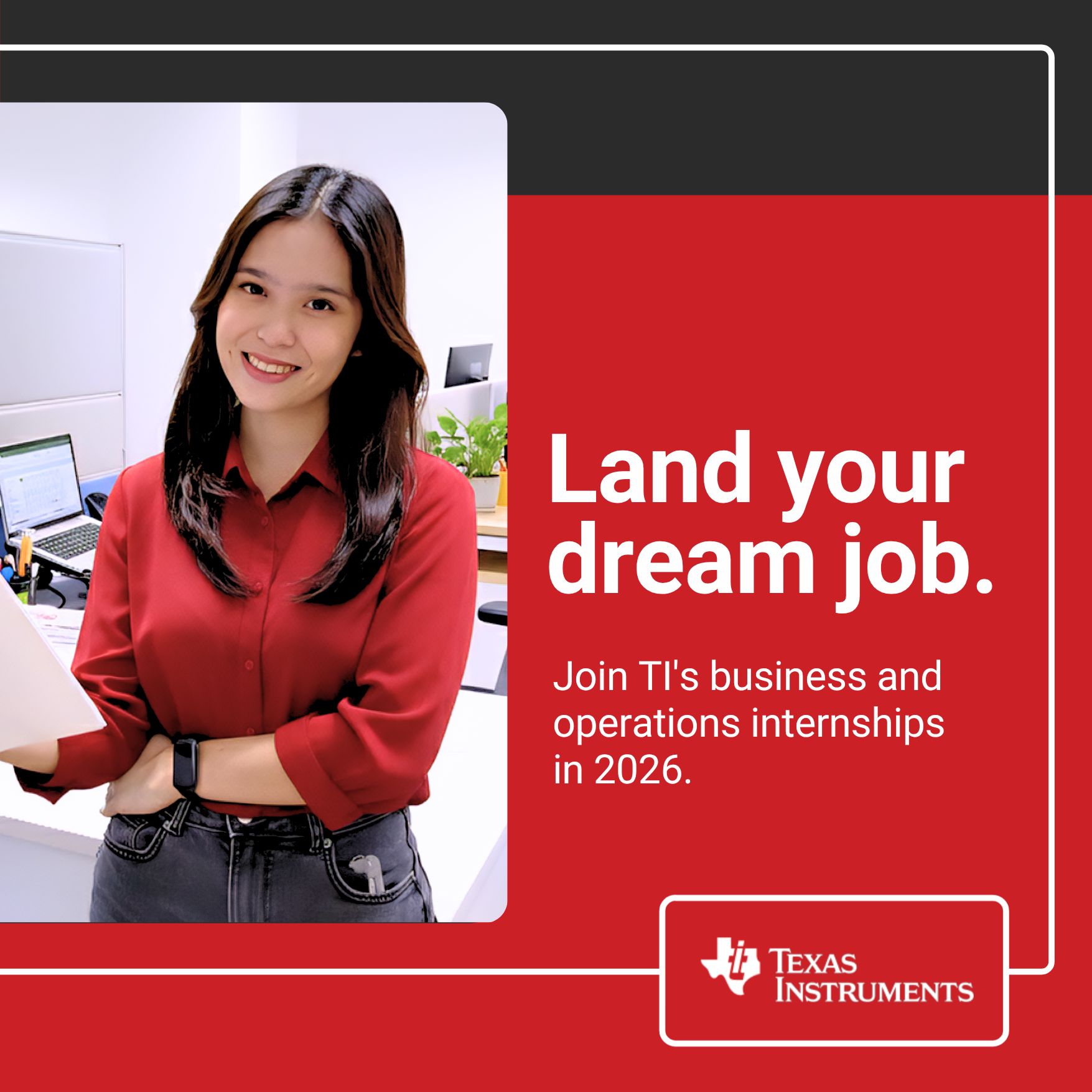 Texas - Launch your future at TI! 2026 Internship Program now open 🚀 ...