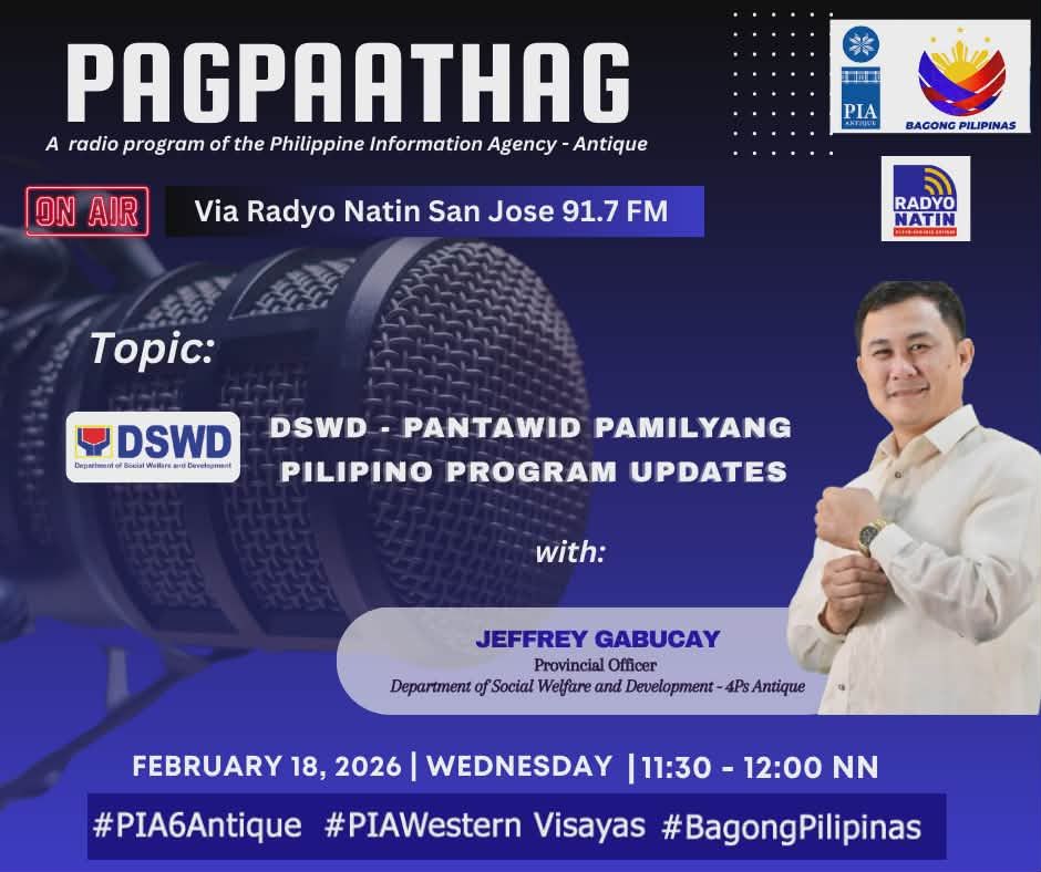 PIA Antique - MAGPAMATI KAG MAGLANTAW: MAGPAMATI sa Radyo... | Facebook