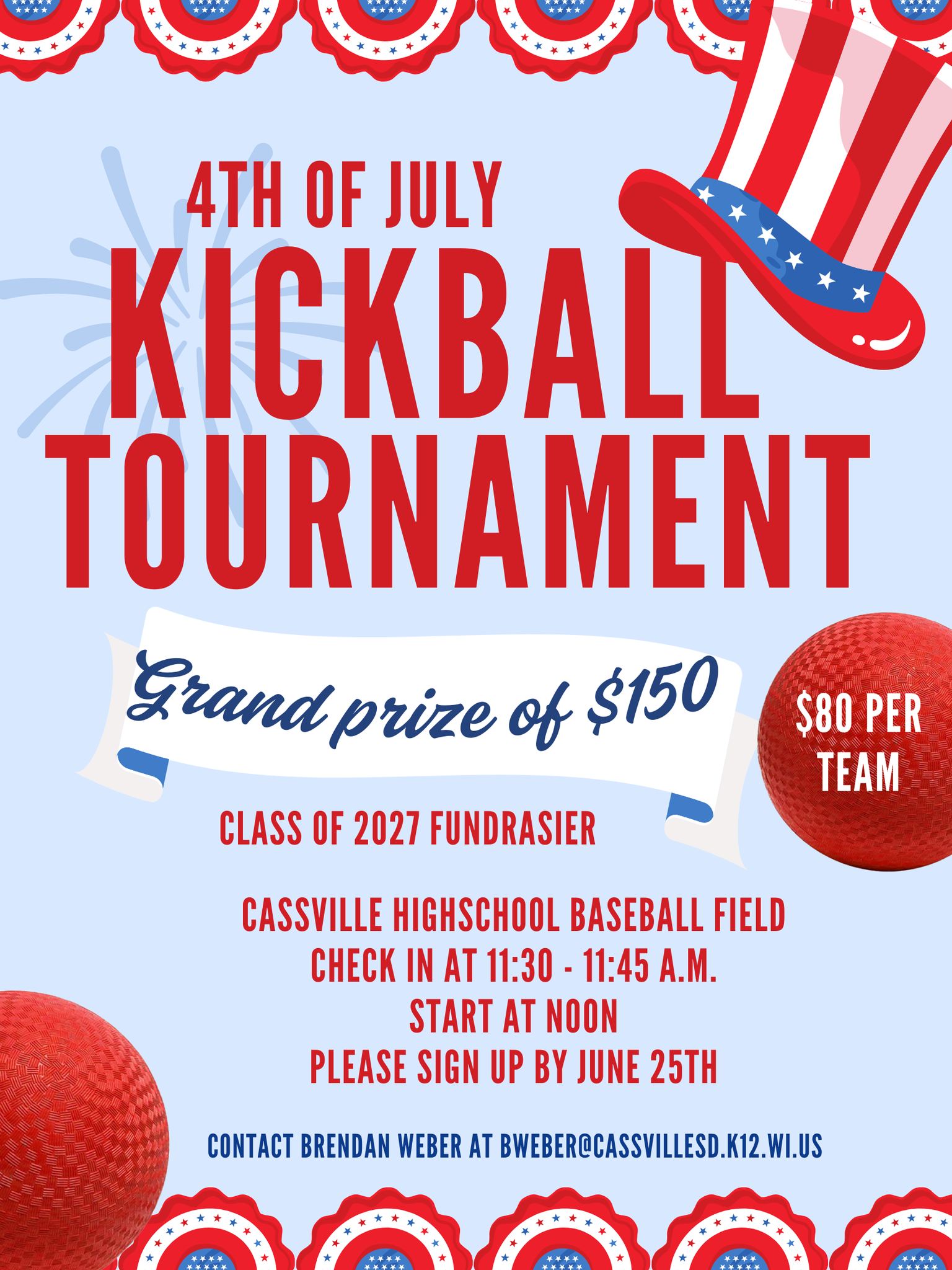 Comet - 🎆JULY 4TH - KICKBALL TOURNAMENT🎆 Sign up now‼ | Facebook