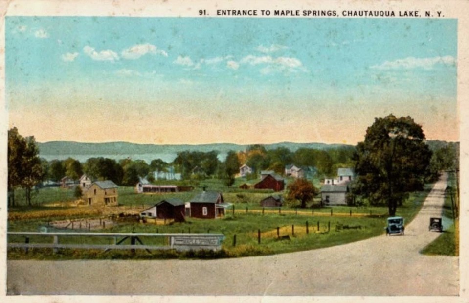 Chautauqua - Entrance to Maple Springs NY 1924 Courtesy eBay https ...