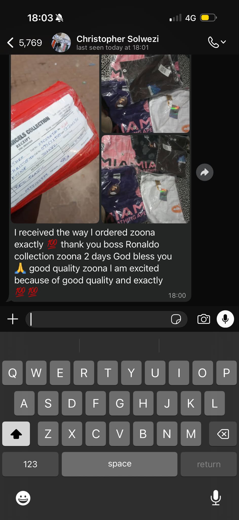 Happy client appreciation Ba thank you 📍SOLWEZI 🙌💯💃🙏