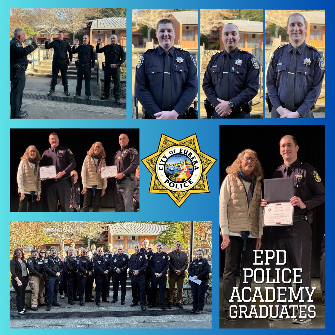 Eureka - Congratulations to Our Newest Officers! Today we welcomed ...