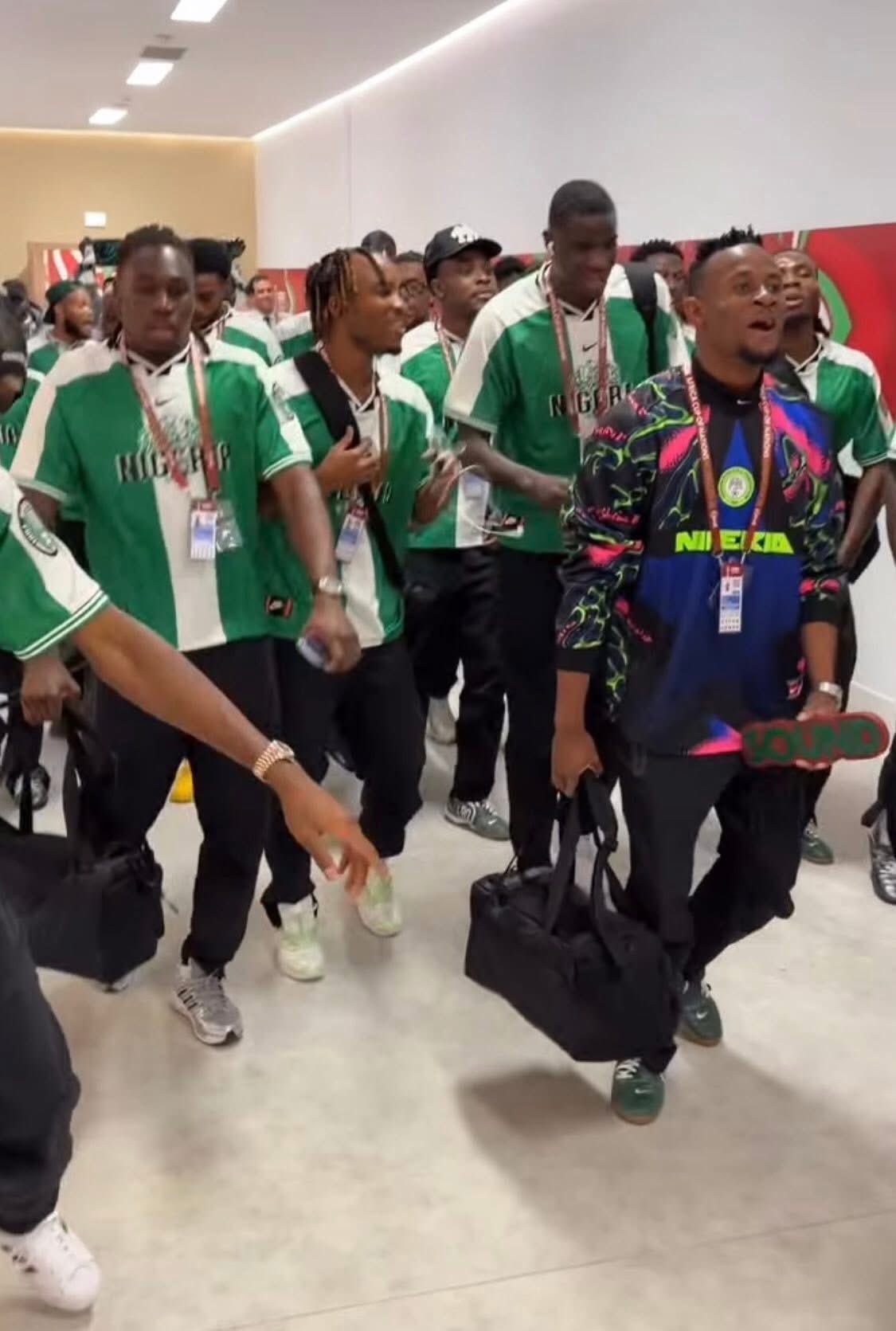 The Super Eagles of Nigeria 🦅🇳🇬 made a Iconic entrance to the