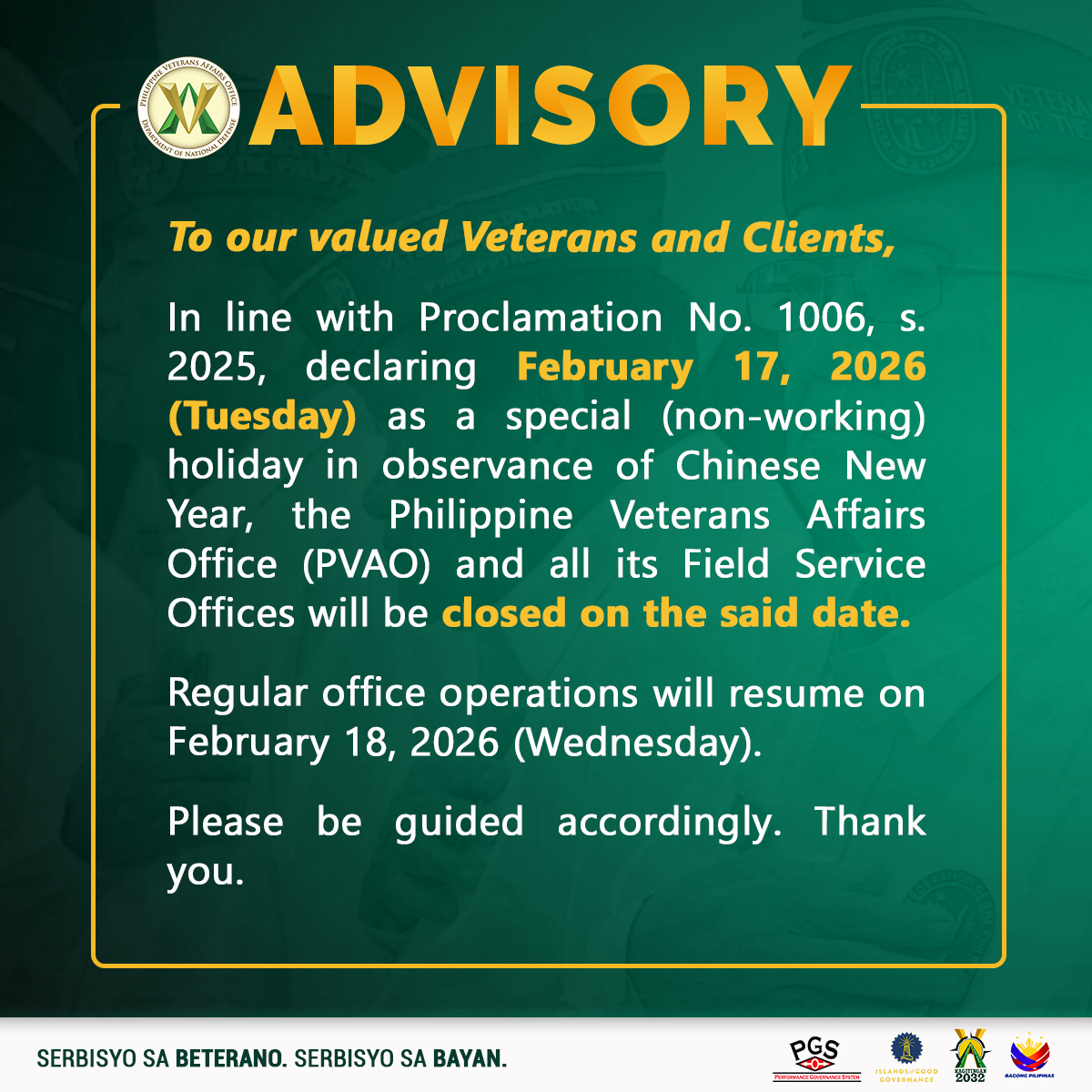 Pvao Fso Bacolod