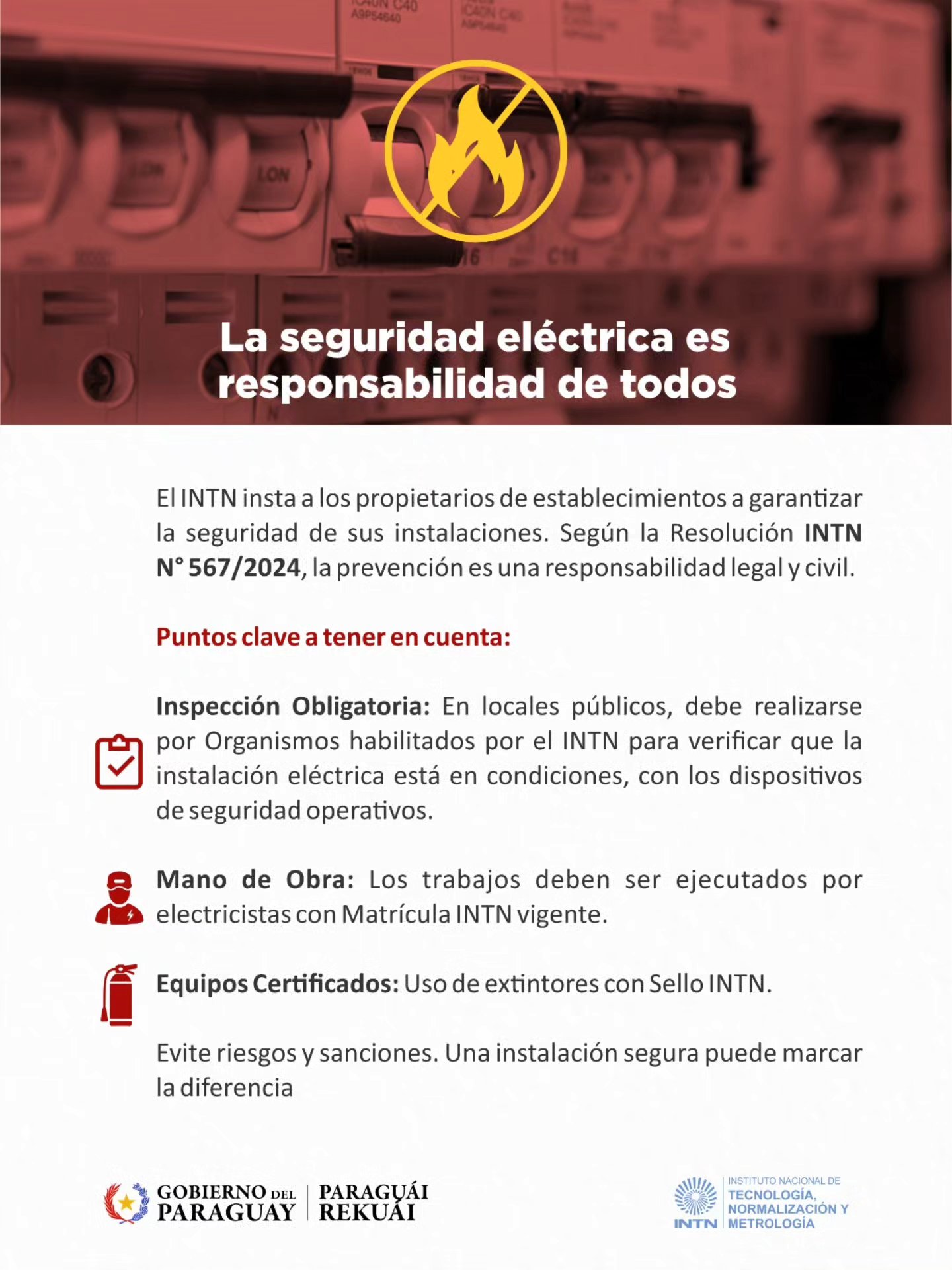 ⚡ Verano sin cortocircuitos 📢 El INTN recuerda a propietarios y ...