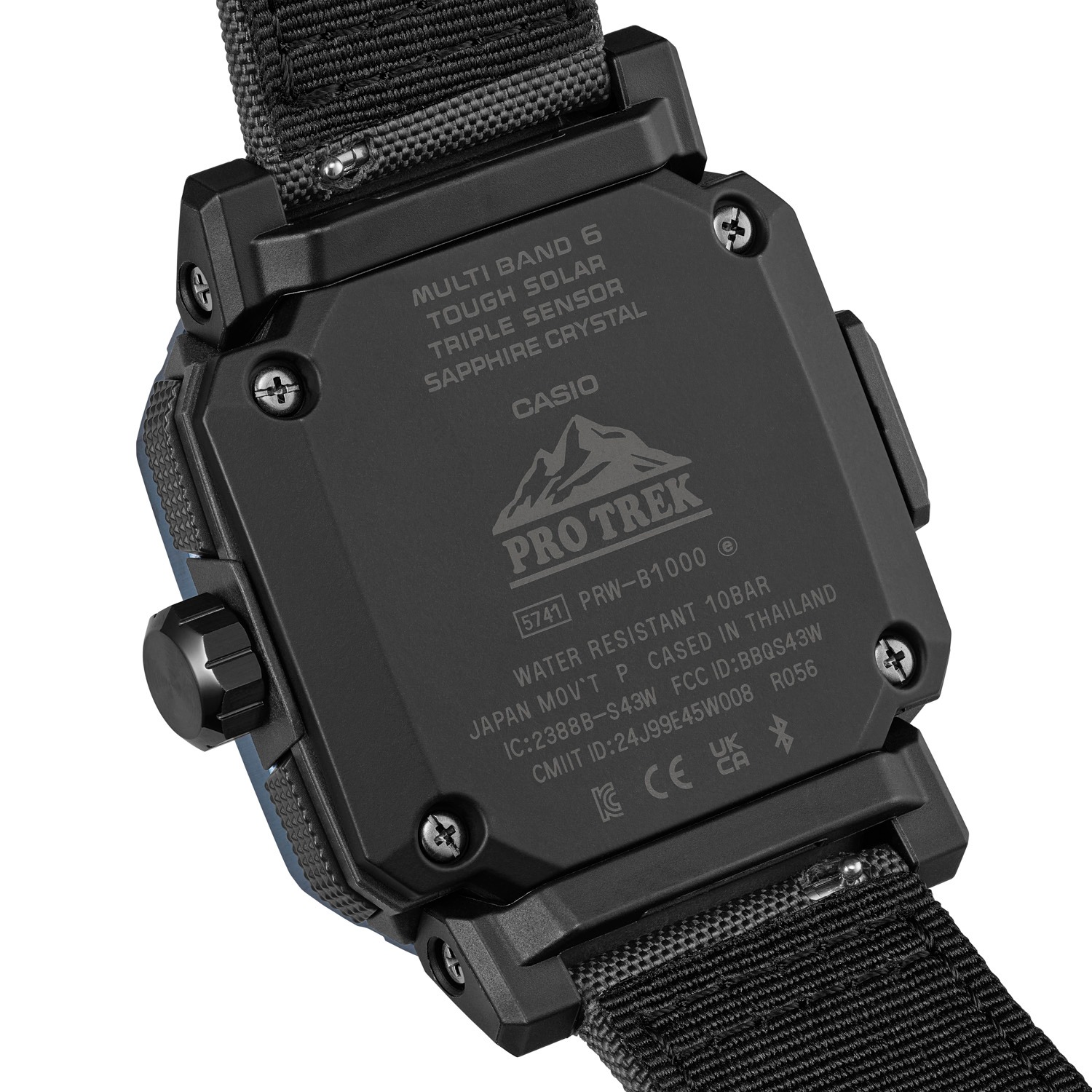 CASIO - PRG-240-1JFは、ブラックを基調とし、アウトドアだけでなく