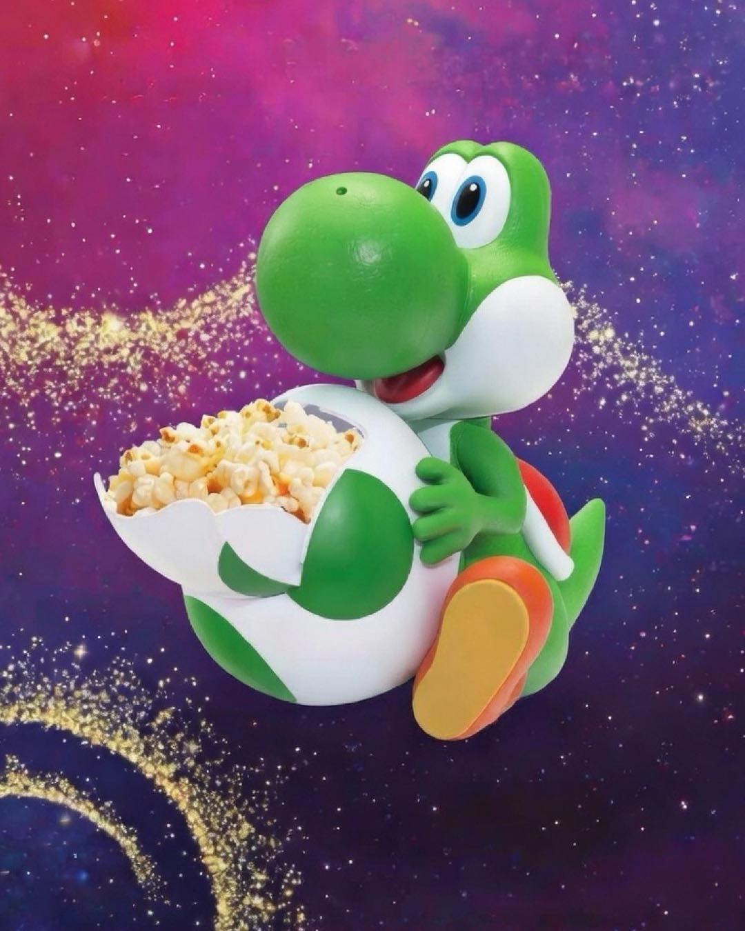 The Yoshi popcorn bucket for 'The Super Mario Galaxy Movie' has
