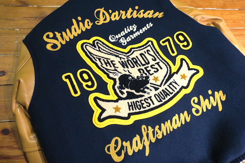 STUDIO D'ARTISAN スタジャン ネイビー/イエロー Studio D'artisan & Sa. Shop - Studio D'artisan & Sa. Shop