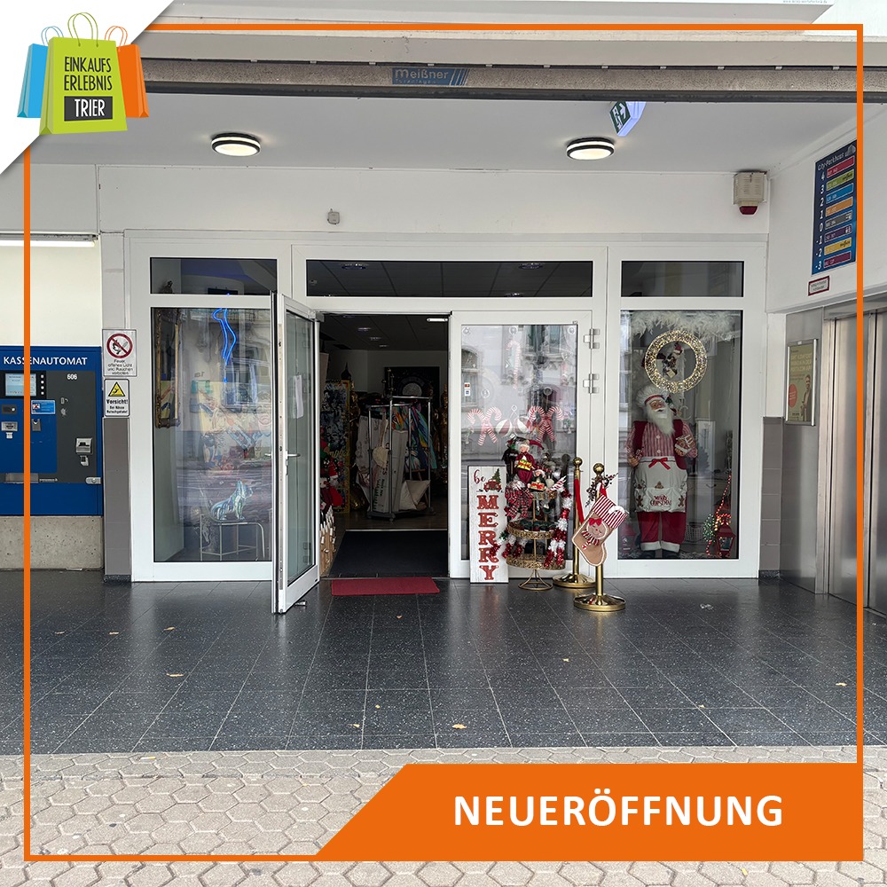 🎅🎍 Das ganze Jahr Weihnachten: Neueröffnung vom Glitzerstübchen 🎍🎅 Direkt am City-Parkhaus 🚘 hat ein neues Geschäft eröffnet. Seit Ende Oktober befindet sich in der Zuckerbergstraße 31 in Trier das G