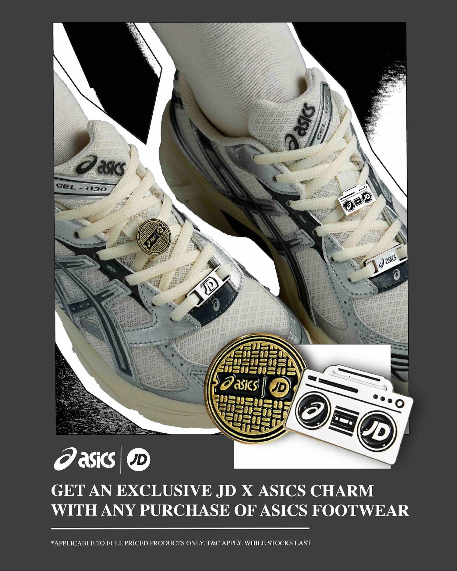 JD x ASICS exclusive charms for free?! Say less It's time to