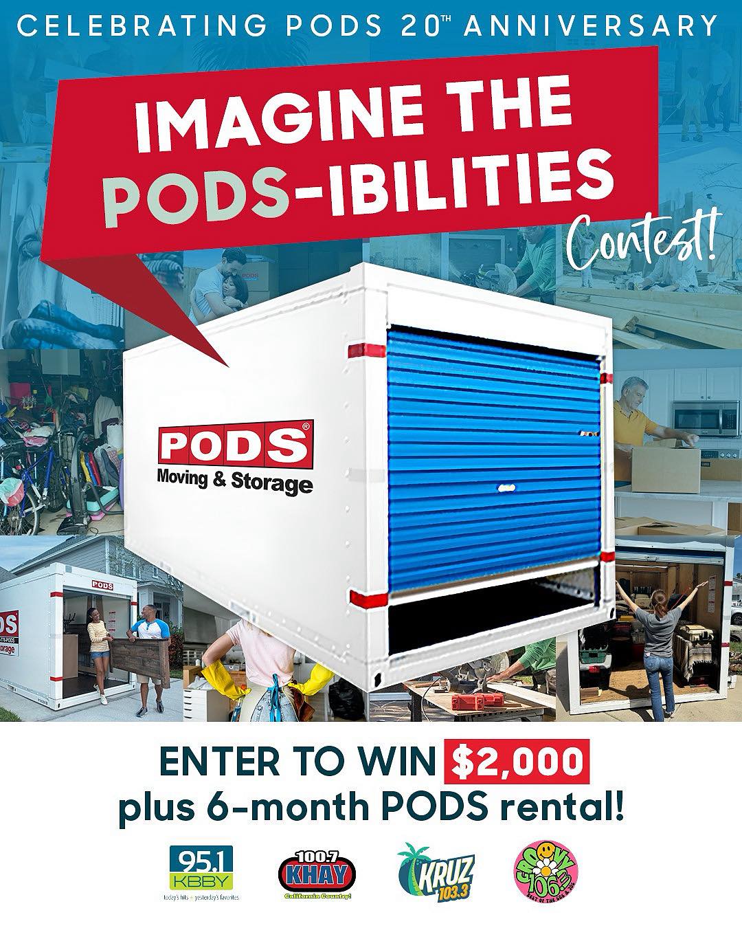 95.1 KBBY - PODS Local is turning 20—and giving YOU a... | Facebook