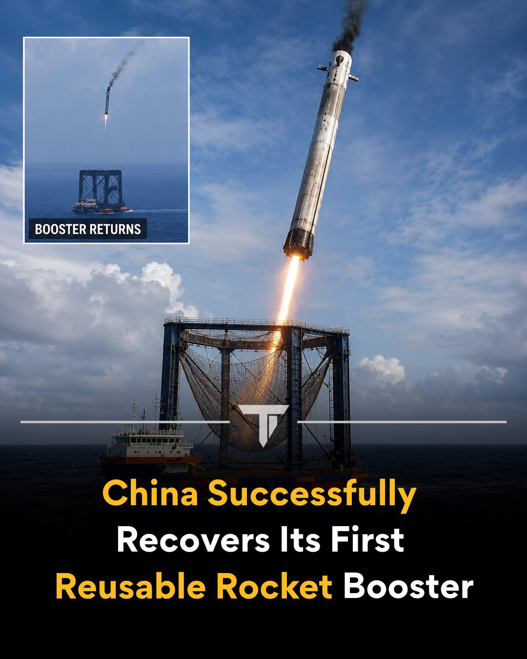 ブースター China has successfully recovered its first reusable orbital rocket