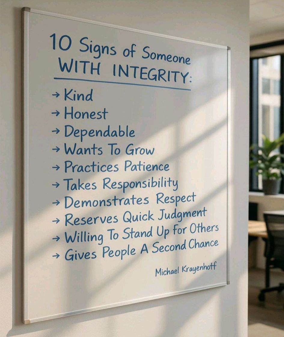 HR & IR Academy - 10 signs of someone with integrity... | Facebook