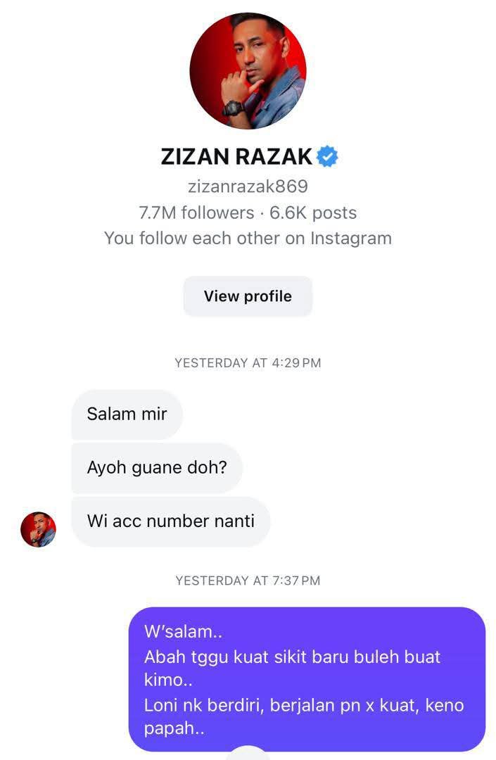 Brader - ZIZAN Razak merupakan salah seorang selebriti yang banyak ...