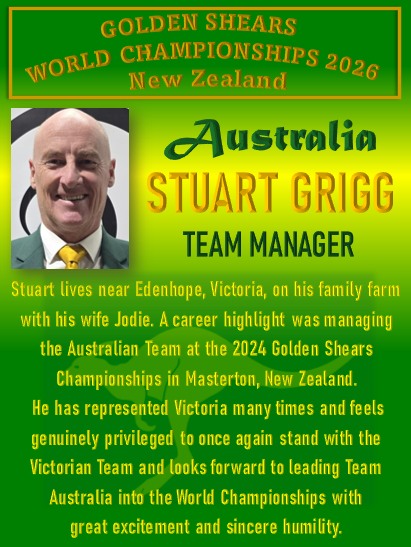 Golden Shears - Welcome, Team Australia — Golden Shears... | Facebook