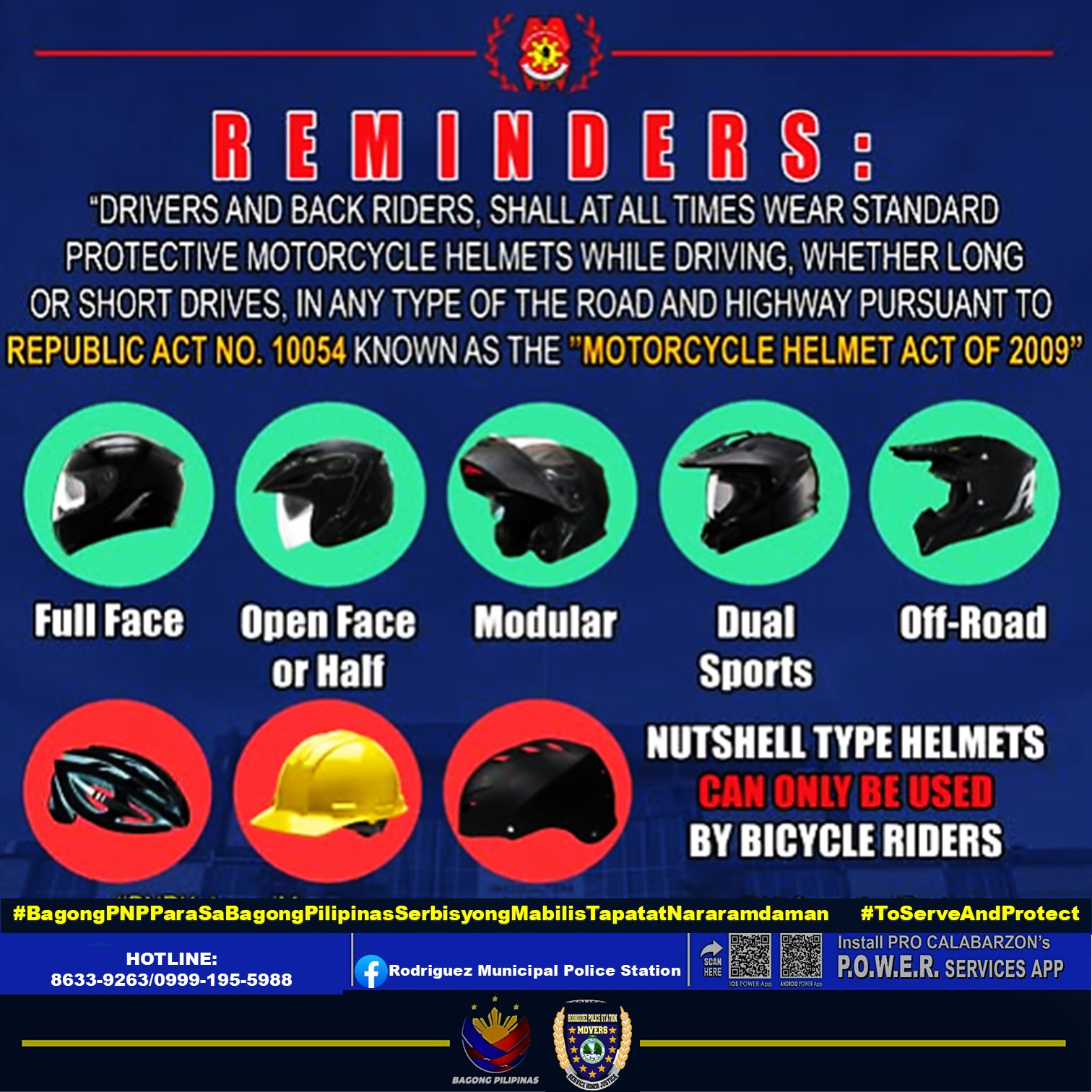 REMINDERS Republic... - Rodriguez Municipal Police Station | Facebook