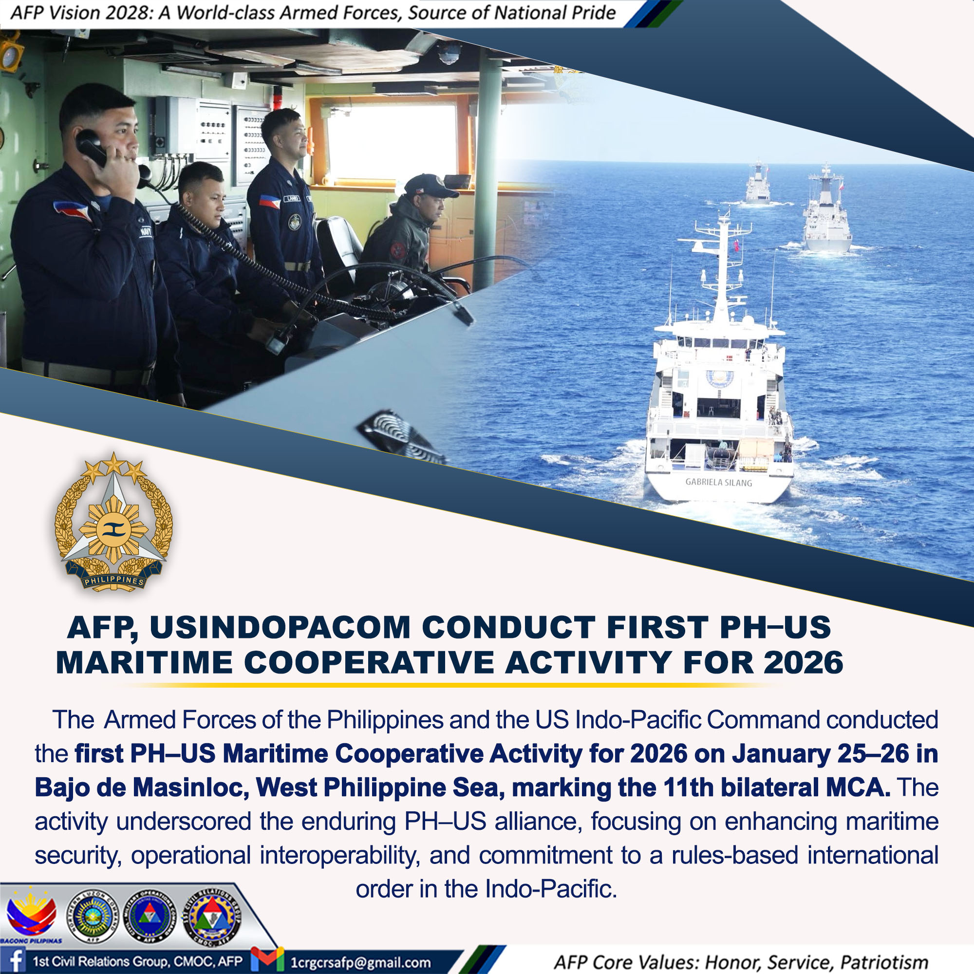 1st - LOOK || AFP, USINDOPACOM Conduct First PH–US Maritime Cooperative ...