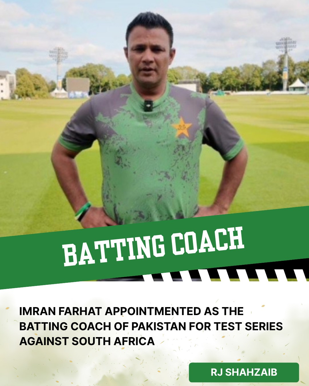 RJ Shahzaib - South Africa’s Test Head Coach, Shukri... | Facebook