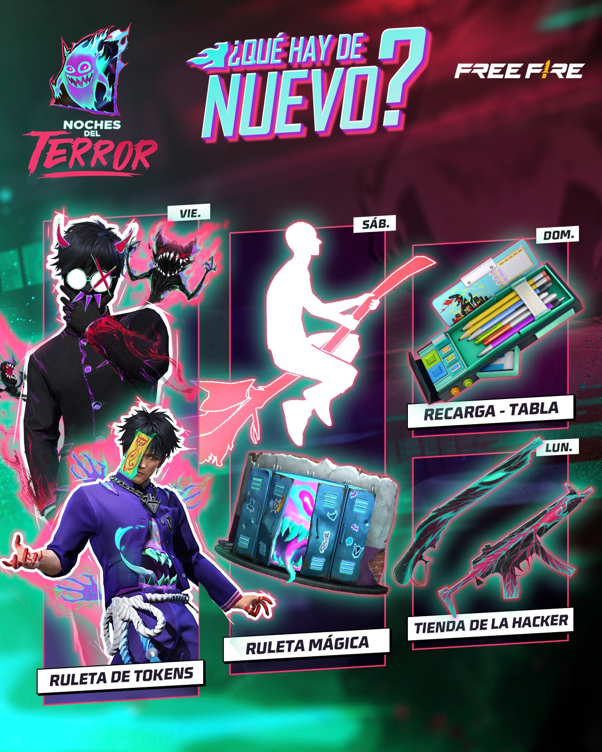 Garena - 📕 ¡LA #AGENDASEMANAL ESTÁ AQUÍ! 📕 🕷️ Usa el poder de las ...