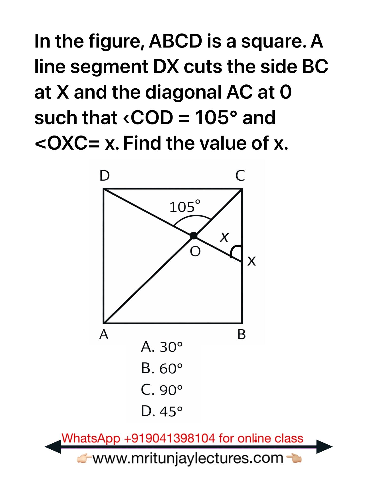 Algebra group | In the figure, ABCD is a square | Facebook