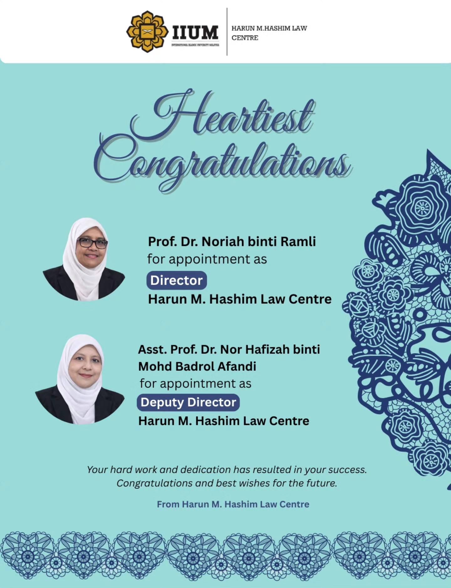 IIUM - Heartiest congratulations to Prof. Dr. Noriah binti... | Facebook