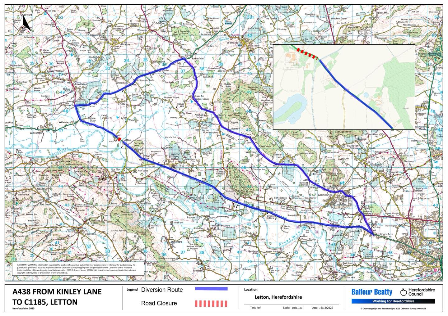 ROAD CLOSURE ⛔️ | Upcoming road... - Your Herefordshire | Facebook