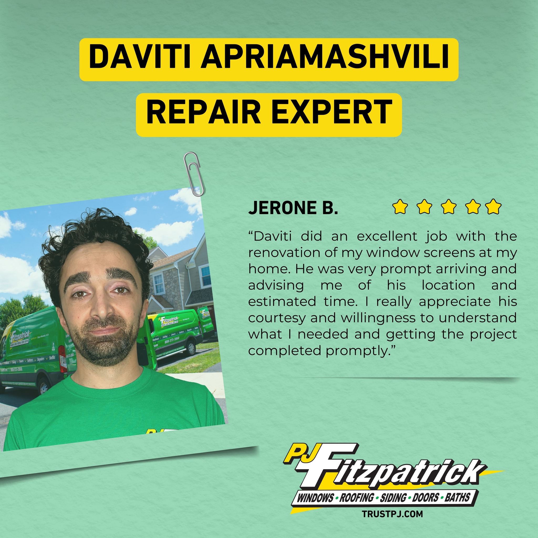 ⭐ Testimonial Tuesday ⭐ Professional, timely, and always making