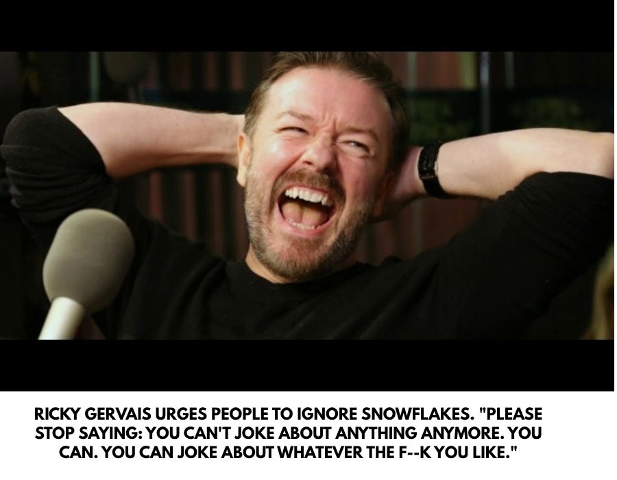 British - Ricky Gervais is advocating for free speech, encouraging ...