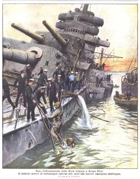 Ub-88 - “After the Flood” — Scapa Flow, June 1919 This dramatic ...