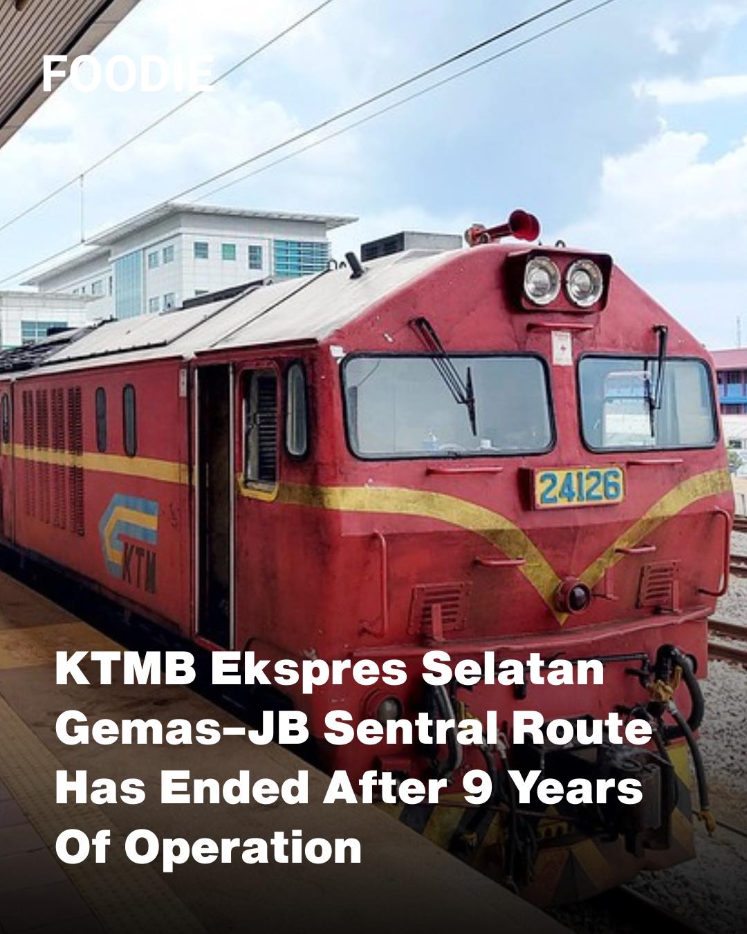 Johor - End of era 🥹🚂 KTMB announced the termination of the Ekspres ...