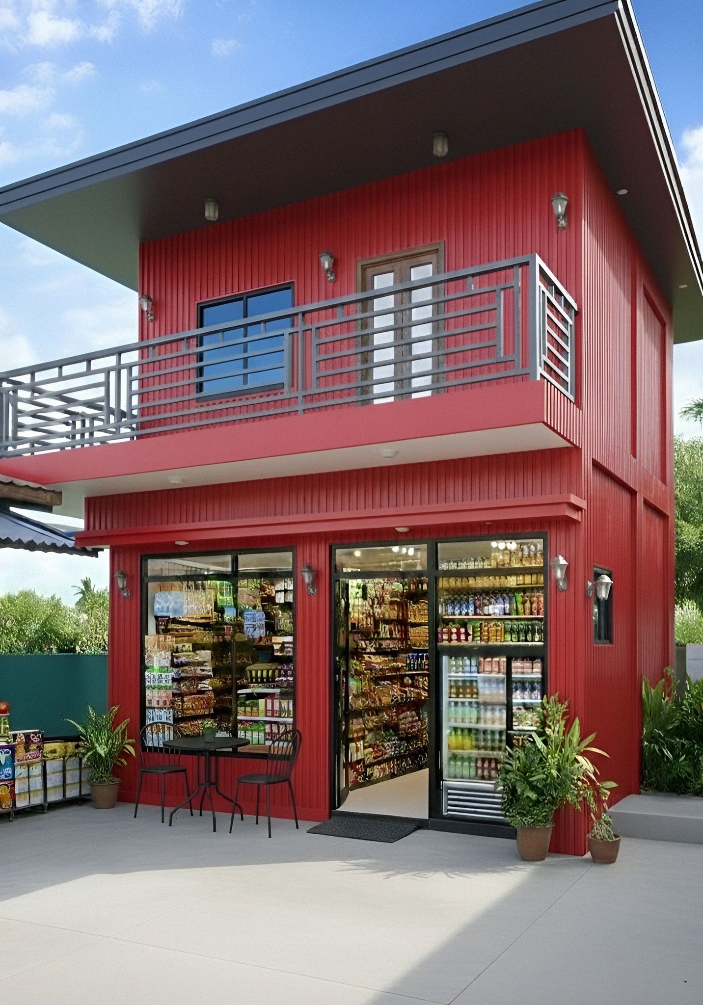 Simpleng - Stunning 2 Storey Metal Cladding Design Concept. (Red vibes ...