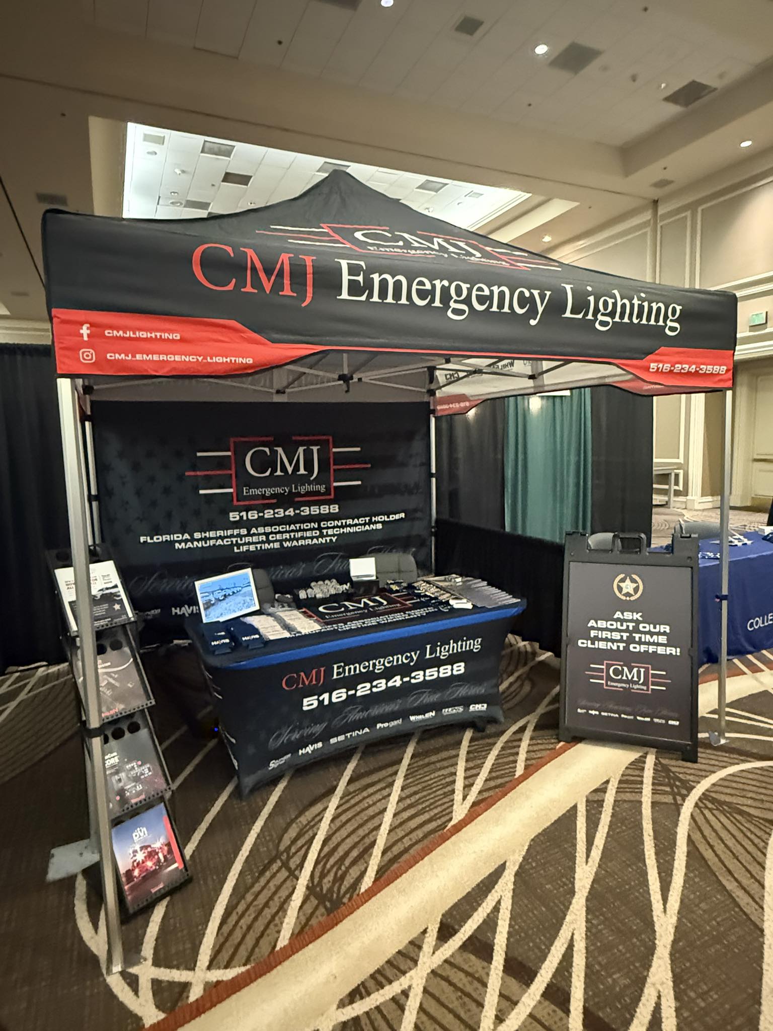 CMJ - We are all set up at the Florida Sherriff’s Association trade ...