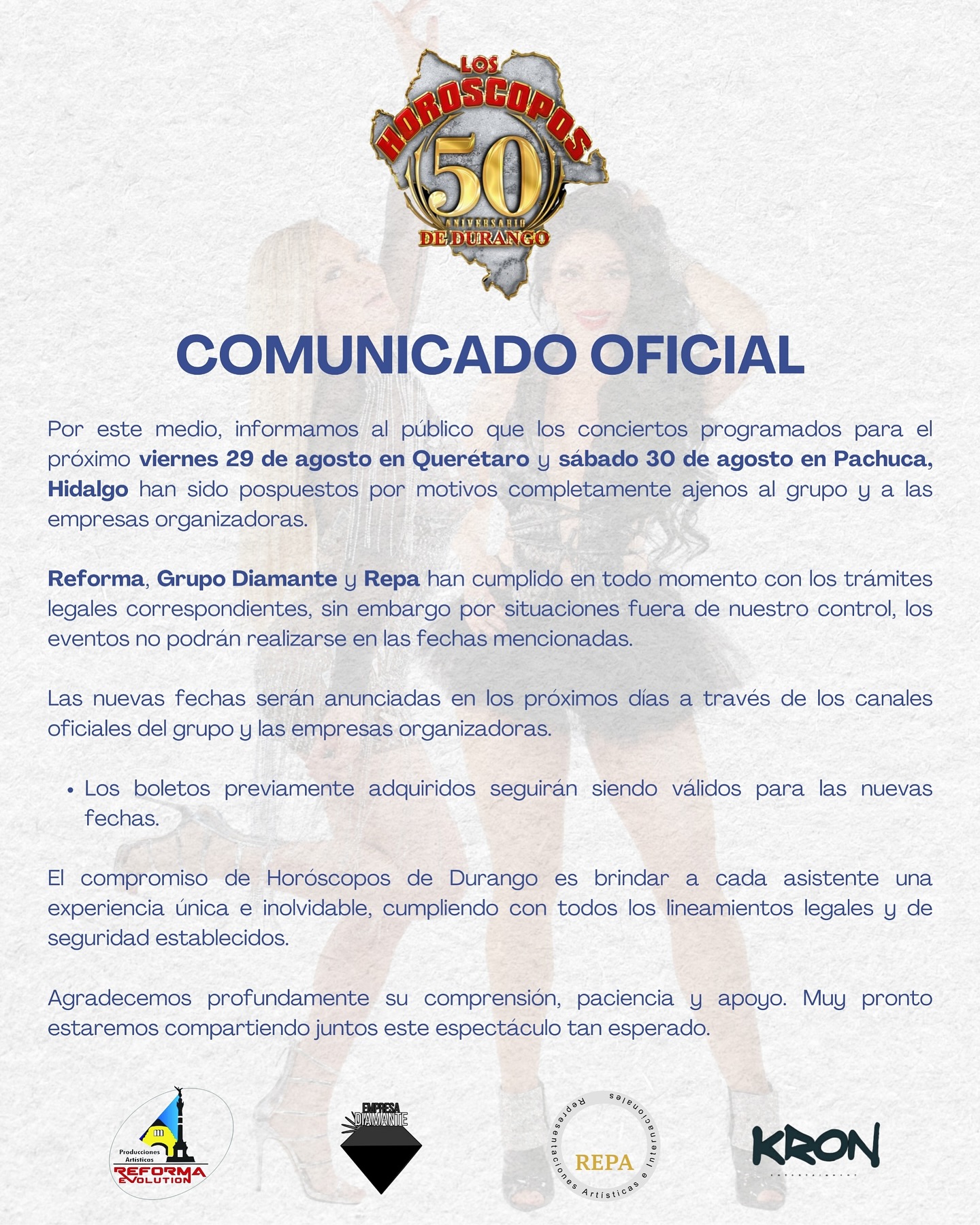📢 Comunicado Oficial 📢... - Los Horoscopos de Durango | Facebook
