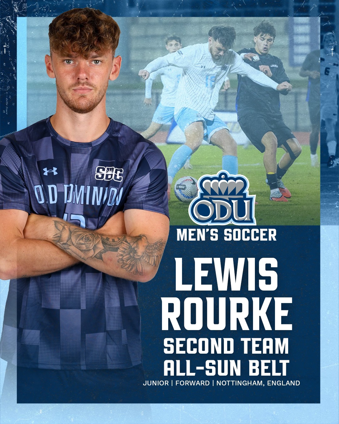 ODU - Second Team. First Class. 👏 Congrats Lewis Rourke🙌🔥 🔗| https ...
