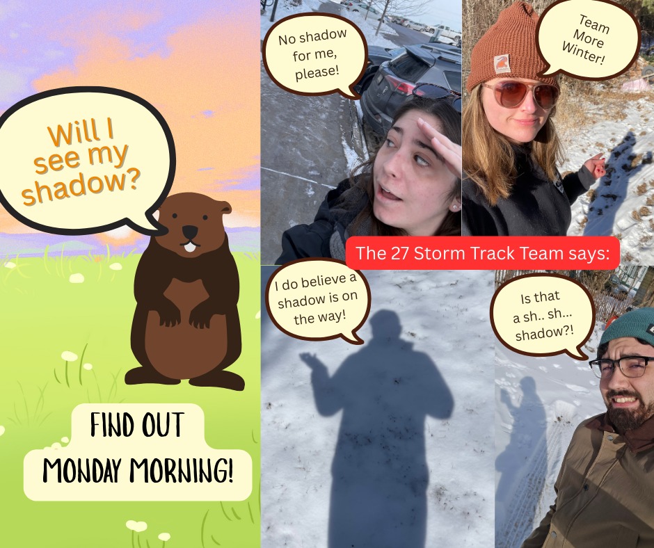 Dana - Will Jimmy the Groundhog see his shadow?! The 27 Storm Track ...