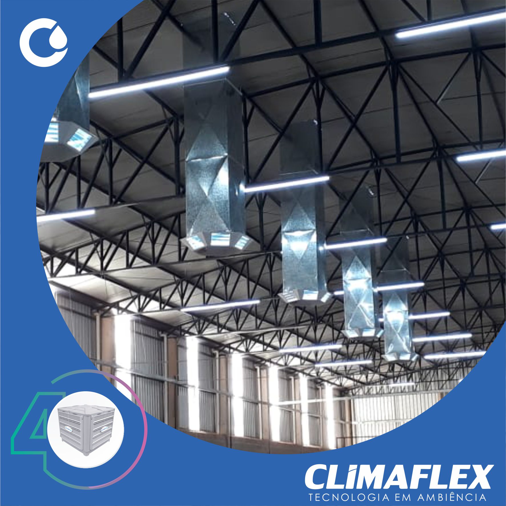CLIMA FLEX - A climatização evaporativa consiste em...