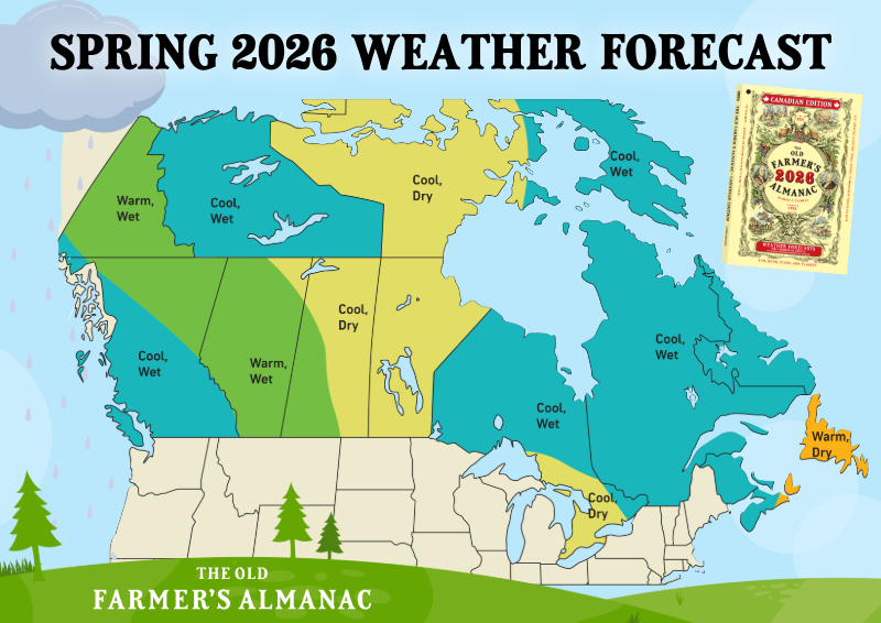 Our 2026 Spring Weather Forecast... - The Old Farmers Almanac | Facebook