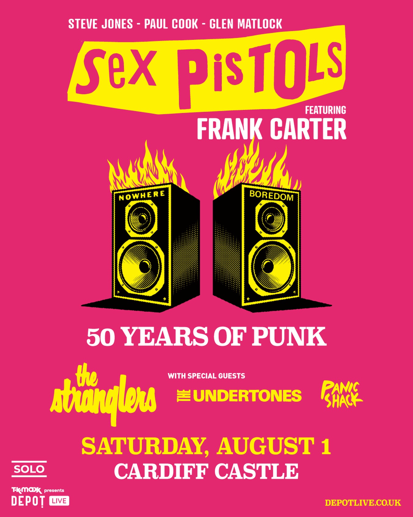 We'll be performing with Sex Pistols Featuring Frank Carter for 50