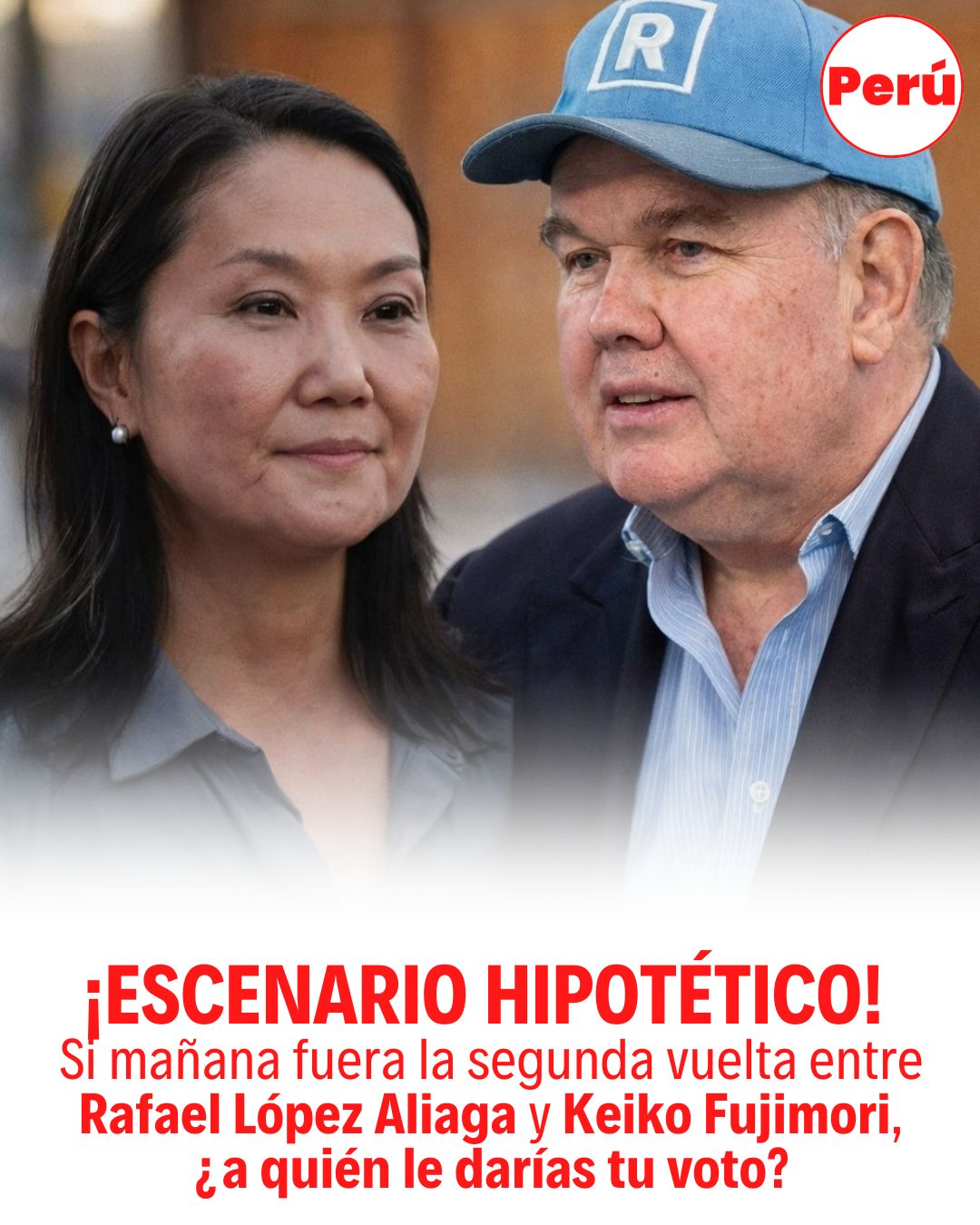 Perú - ¡ESCENARIO HIPOTÉTICO! 🗳️🇵🇪 Si mañana fuera la... | Facebook