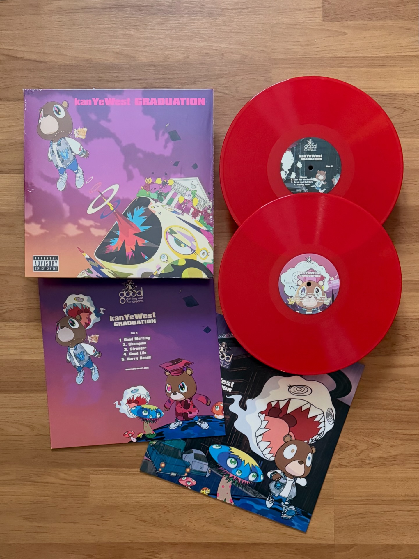 Kanye West : Graduation 2LP Red Vinyl (unofficial) 2590.- รวมส่ง