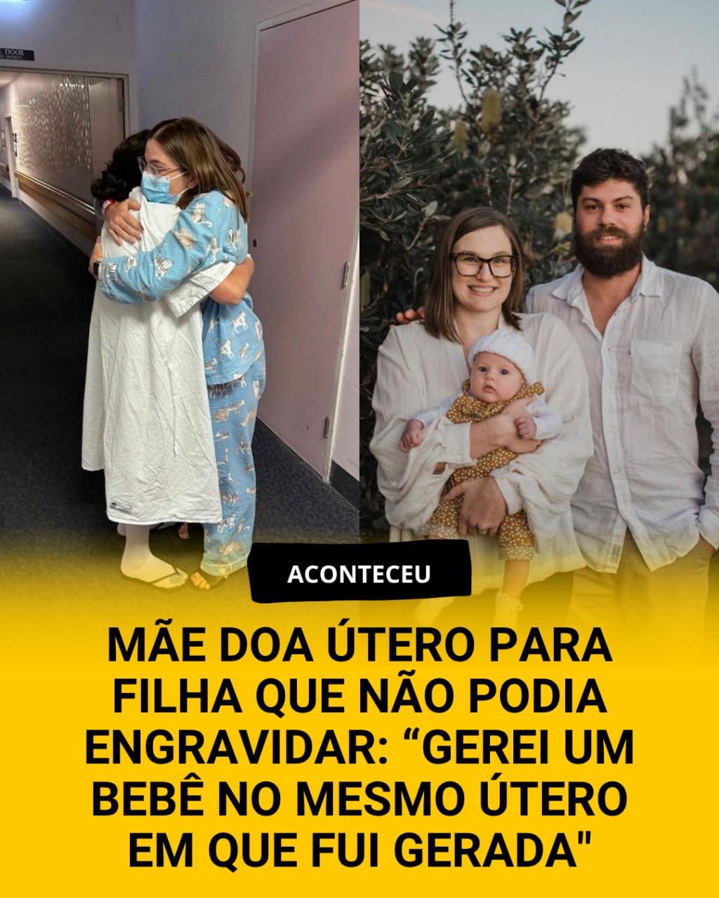 Velhos - Michelle Hayton, 54 anos, doou seu próprio útero para a filha ...