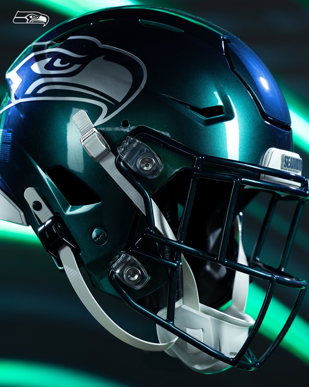 footbal seahawks helmet Seattle Riddell SpeedFlex The Seattle Seahawks Riddell Speed Mini Helmet is made for the true Hawks fan PHOTOS: Seahawks Rivalries Helmet Showcase