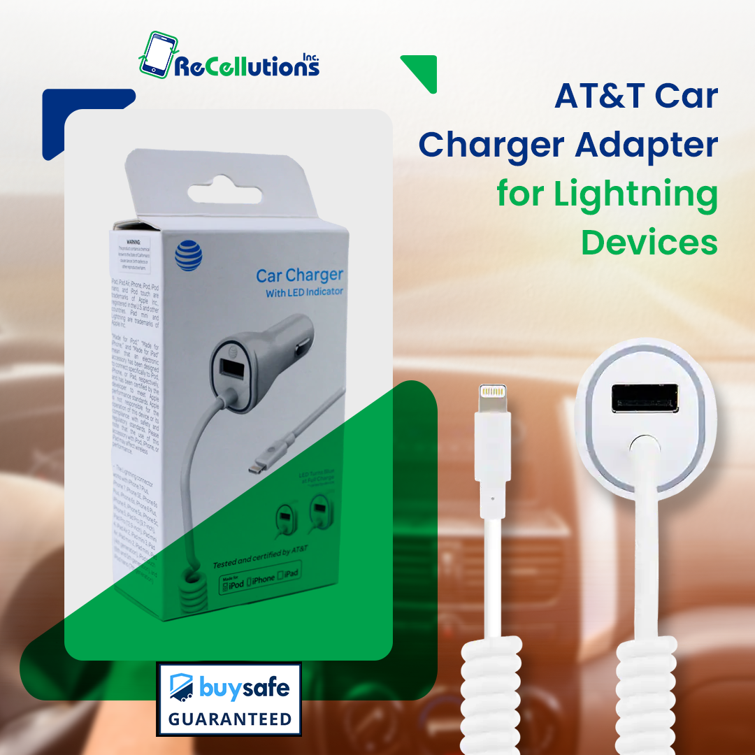 ReCellutions - The AT&T Car Charger Adapter simultaneously powers up ...