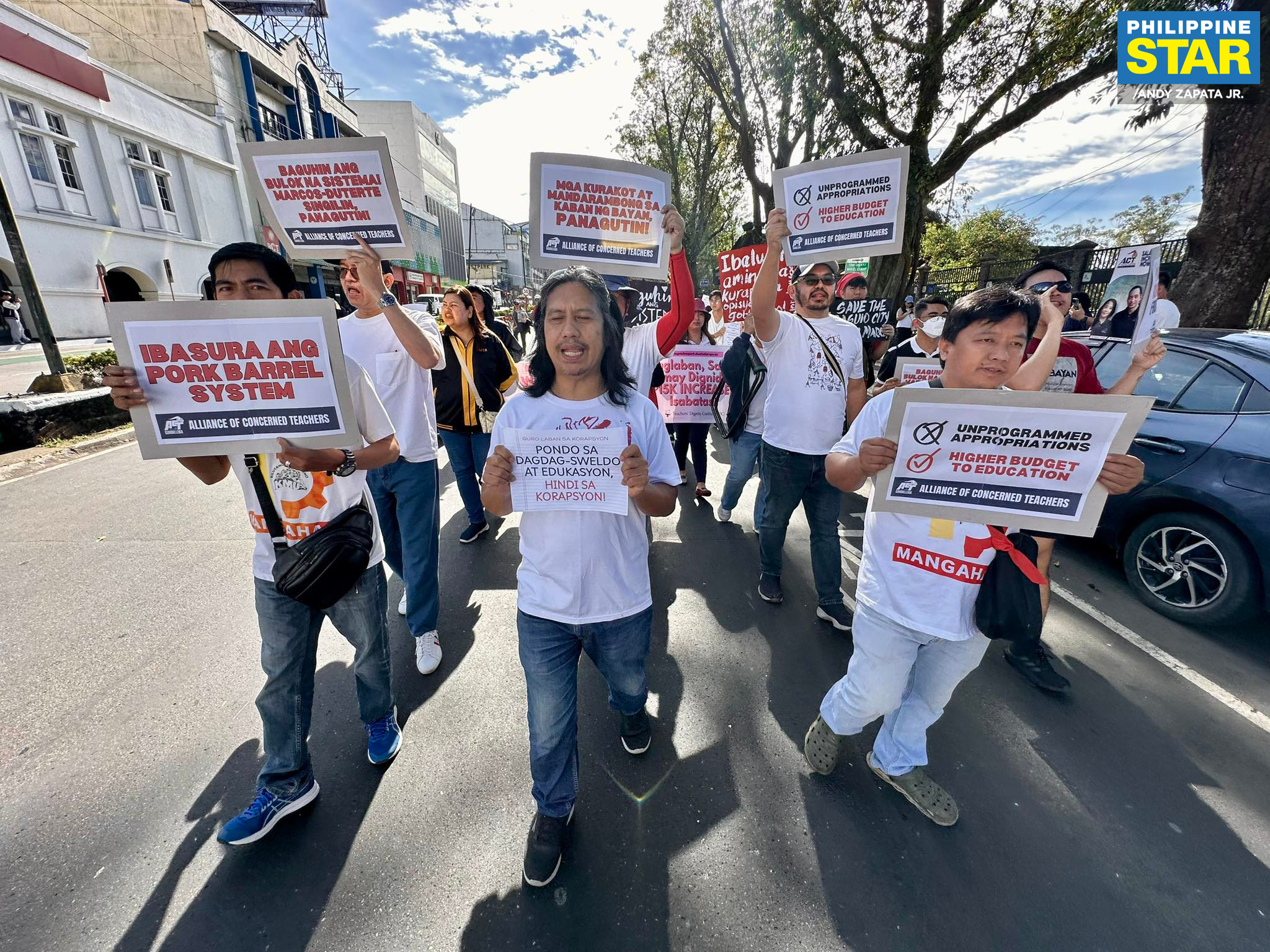 Philippine - Protesters gather at the Baguio Convention Center at 8 AM ...
