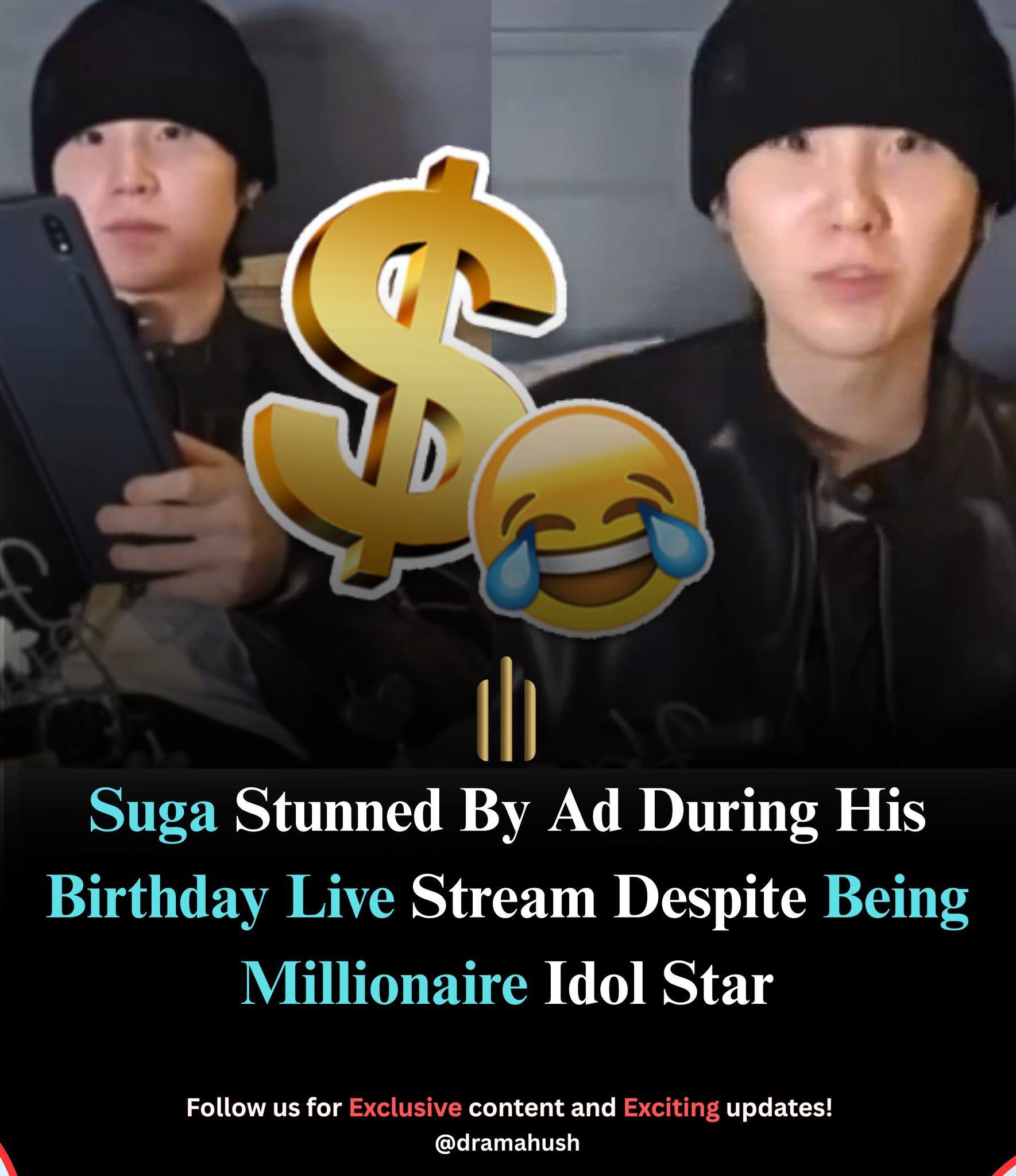 On March 9, Suga celebrated turning 33 with fans through a Weverse
