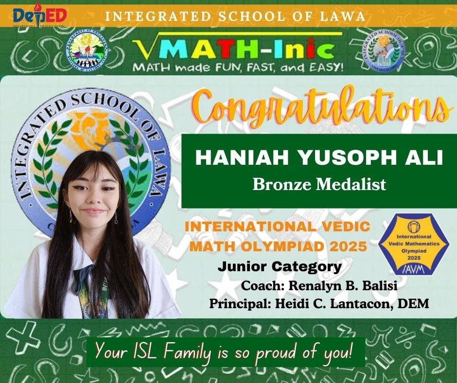 Congratulations to our... - DepEd Tayo ISLawa - Calamba City | Facebook