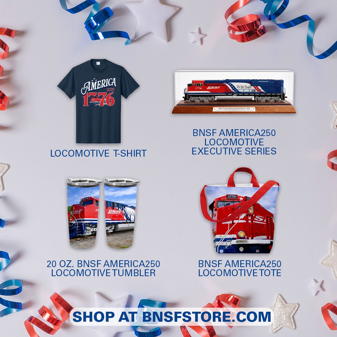 Red, white and NEW! We're excited to unveil a new BNSF America250