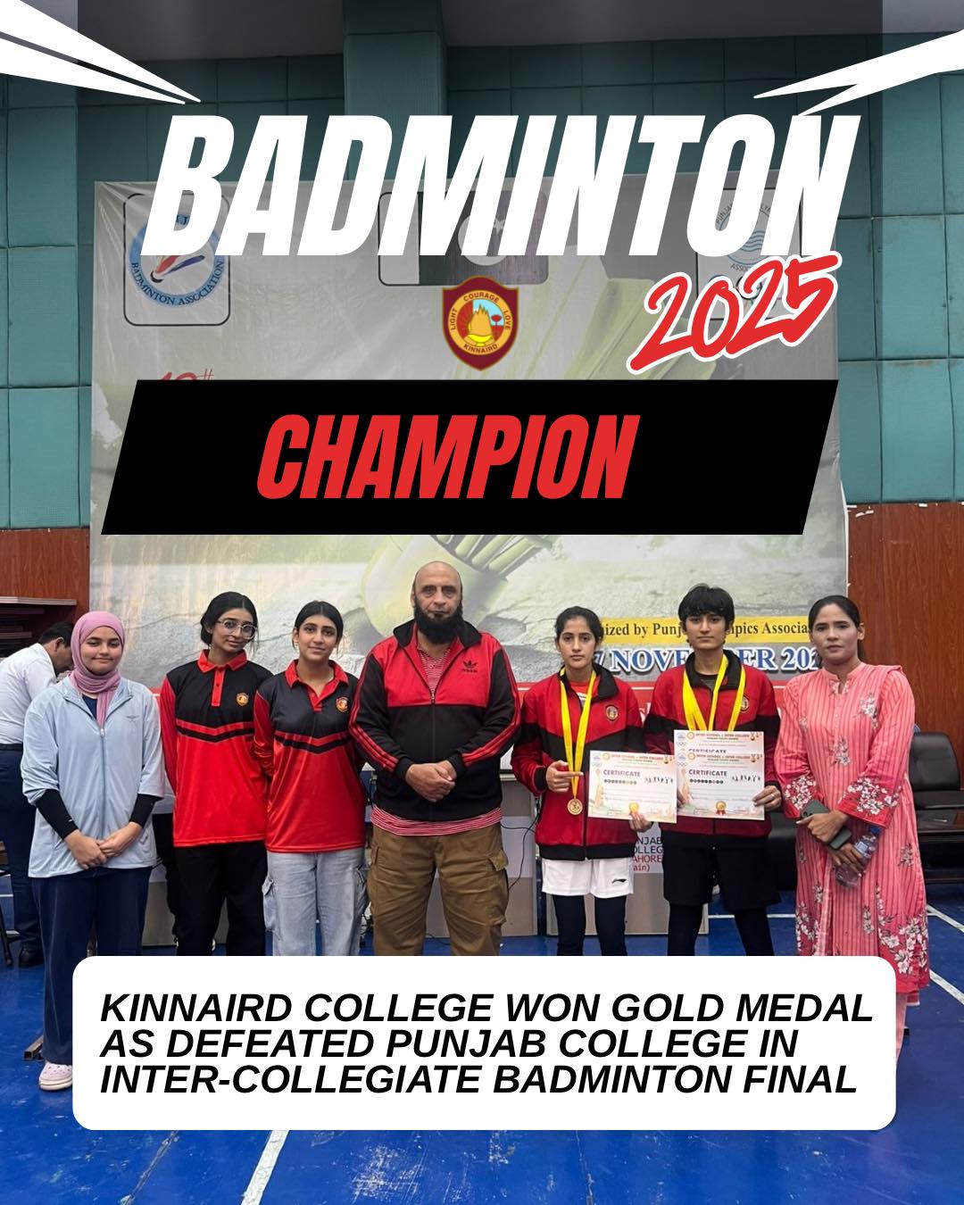 Kinnaird - wr are pleased to share that Kinnaird has won the Gold Medal ...